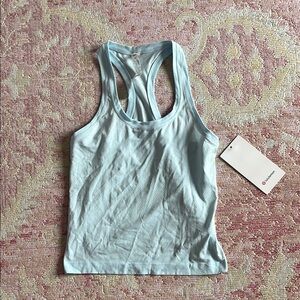 Lululemon Athletica Fitted Green Tank Top